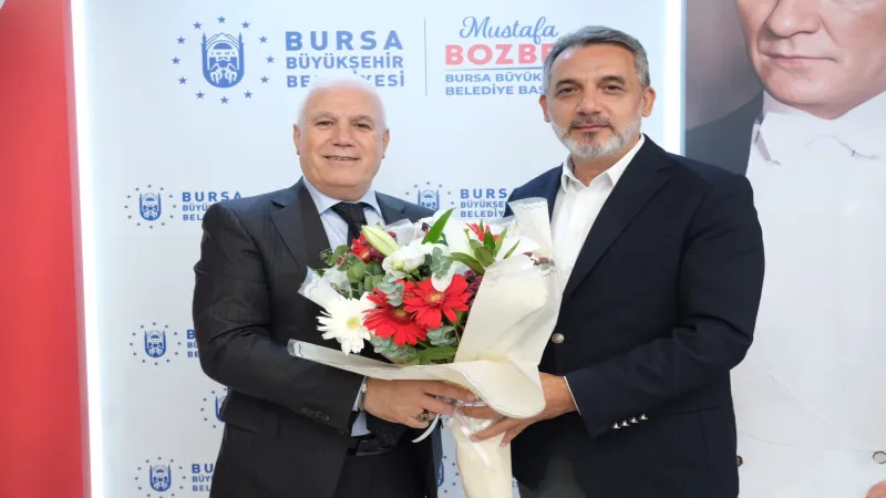 MÜSİAD BURSA’DAN BÜYÜKŞEHİR BELEDİYE BAŞKANI MUSTAFA BOZBEY’E ZİYARET